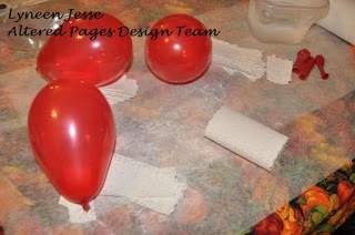 balloon project with plaster gauze